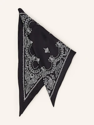 Destin Trójkątna Chusta Z Jedwabiu schwarz