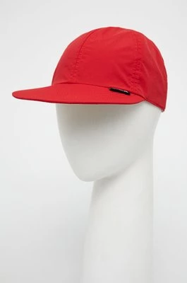 Deus Ex Machina czapka z daszkiem dwustronna kolor czerwony gładka