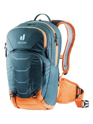 Deuter Plecak rowerowy "8 JR" w kolorze granatowo-pomarańczowym - 24 x 42 x 14 cm rozmiar: onesize