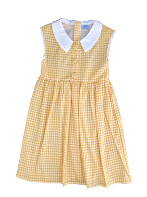 Deux ans de vacances Sukienka w kolorze żółto-białym rozmiar: 92-104