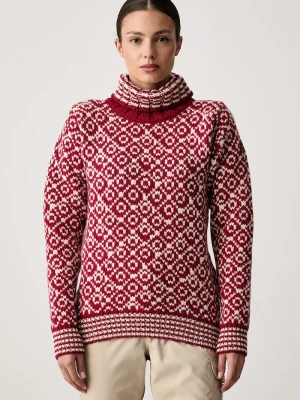 Devold golf wełniany Svalbard Wool czerwony