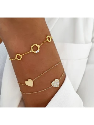 DI GIORGIO Pozłacana bransoletka z elementami ozdobnymi rozmiar: onesize