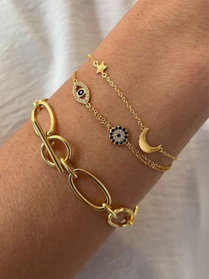 DI GIORGIO Pozłacana bransoletka z elementem ozdobnym rozmiar: onesize