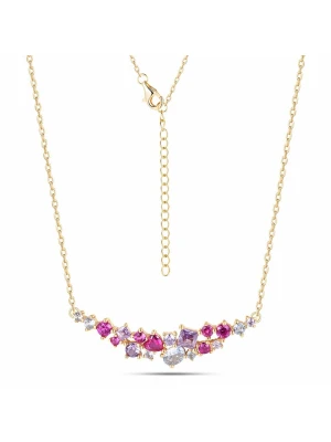 DI GIORGIO Pozłacany naszyjnik z elementem ozdobnym - dł. 40 cm rozmiar: onesize