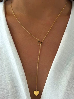 DI GIORGIO Pozłacany naszyjnik z elementem ozdobnym - dł. 55 cm rozmiar: onesize