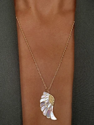 DI GIORGIO Pozłacany naszyjnik z elementem ozdobnym - dł. 55 cm rozmiar: onesize