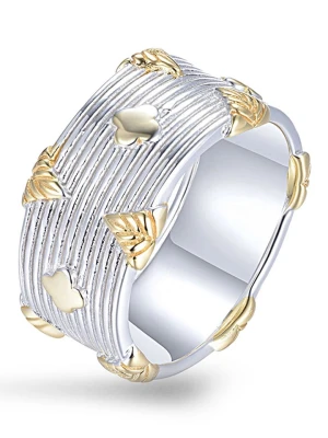 DI GIORGIO Pozłacany pierścionek rozmiar: 54