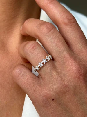 DI GIORGIO Pozłacany pierścionek z cyrkonią rozmiar: 60