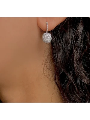 DI GIORGIO Srebrne kolczyki z cyrkoniami rozmiar: onesize