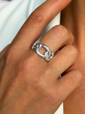 DI GIORGIO Srebrny pierścionek rozmiar: 54