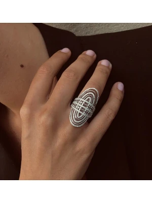 DI GIORGIO Srebrny pierścionek rozmiar: 56