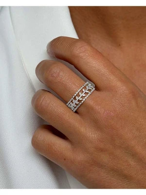 DI GIORGIO Srebrny pierścionek z cyrkoniami rozmiar: 56