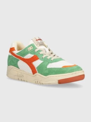 Diadora sneakersy skórzane B.560 Used RR Italia kolor zielony 201.180481.30095