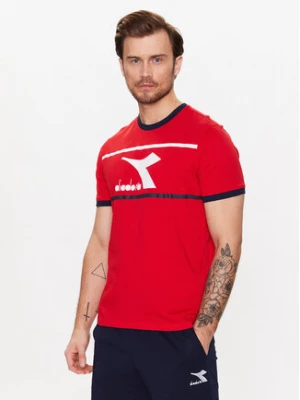 Diadora T-Shirt Ss Slam 102.179298 Czerwony Regular Fit