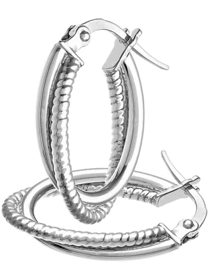 Diamant Exquis Złote kolczyki-kreole rozmiar: onesize