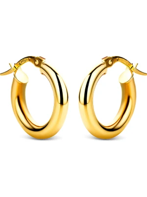 Diamant Exquis Złote kolczyki-kreole rozmiar: onesize