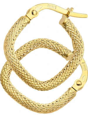 Diamant Exquis Złote kolczyki-kreole rozmiar: onesize