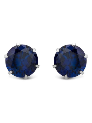 Diamant Exquis Złote kolczyki-wkrętki z szafirami rozmiar: onesize