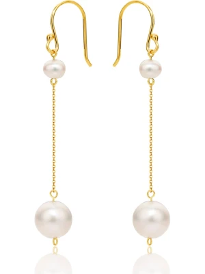 Diamant Exquis Złote kolczyki z perłami rozmiar: onesize