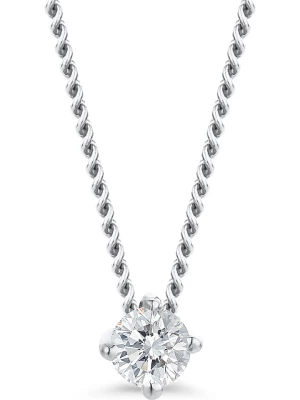 Diamant Exquis Złoty naszyjnik z diamentową zawieszką - dł. 45 cm rozmiar: onesize