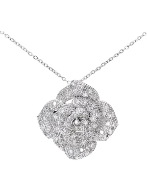 Diamant Exquis Złoty naszyjnik z diamentową zawieszką - dł. 46 cm rozmiar: onesize