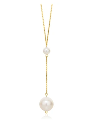 Diamant Exquis Złoty naszyjnik z perłami - dł. 45 cm rozmiar: onesize