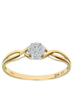 Diamant Exquis Złoty pierścionek z diamentami rozmiar: 50