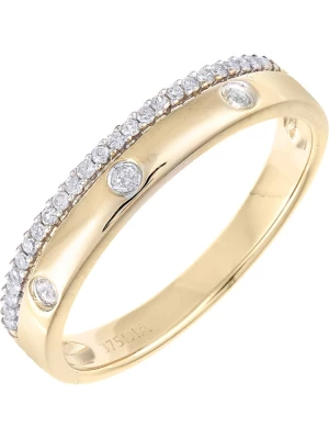 Diamant Exquis Złoty pierścionek z diamentami rozmiar: 56