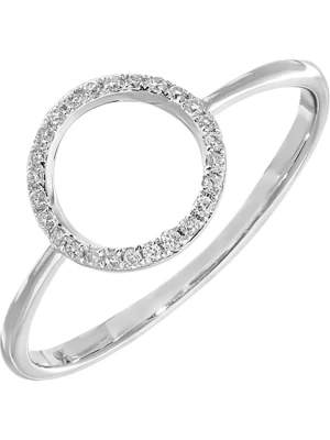 Diamant Exquis Złoty pierścionek z diamentami rozmiar: 50