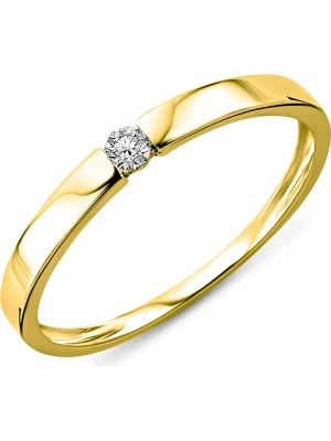 Diamant Exquis Złoty pieścionek z diamentami rozmiar: 54