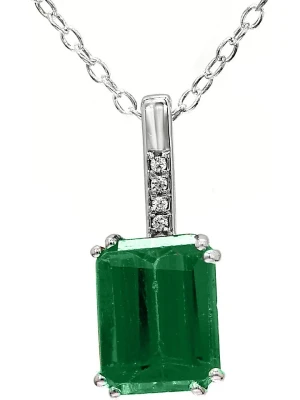 Diamant Vendôme Złota zawieszka z diamentami i szmaragdem rozmiar: onesize