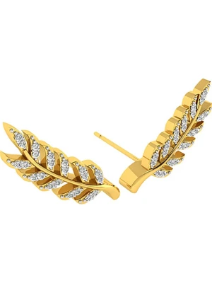 Diamant Vendôme Złote kolczyki-wkrętki z diamentami rozmiar: onesize