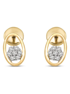 Diamant Vendôme Złote kolczyki-wkrętki z diamentami rozmiar: onesize