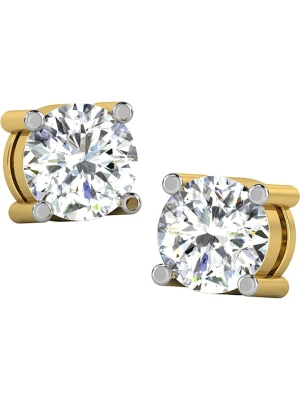 Diamant Vendôme Złote kolczyki-wkrętki z diamentami rozmiar: onesize