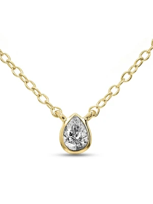 Diamant Vendôme Złoty naszyjnik z diamentem - dł. 40 cm rozmiar: onesize