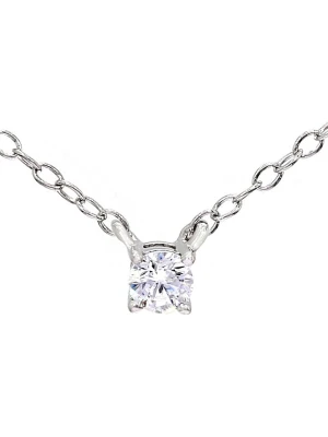 Diamant Vendôme Złoty naszyjnik z diamentem - dł. 40 cm rozmiar: onesize