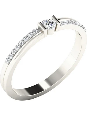 Diamant Vendôme Złoty pierścionek z diamentami rozmiar: 54