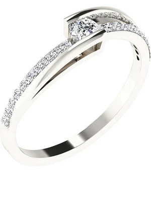 Diamant Vendôme Złoty pierścionek z diamentami rozmiar: 47