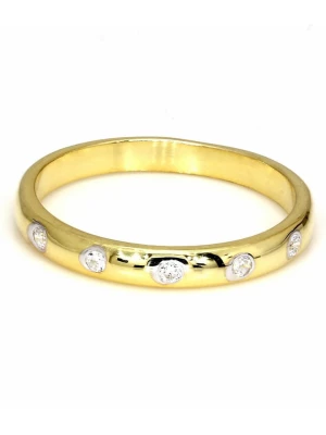 Vittoria Jewels Złoty pierścionek z diamentami rozmiar: 52