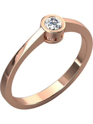 Diamant Vendôme Złoty pierścionek z diamentem rozmiar: 53