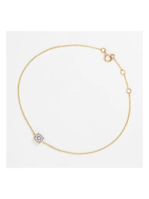 DIAMANTA Złota bransoletka "Simply Diamonds" z diamentami rozmiar: onesize