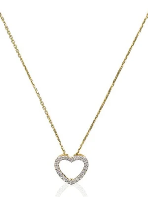DIAMANTA Złota zawieszka "Joli Coeur PM" z diamentami rozmiar: onesize