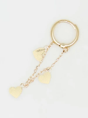 DIAMANTA Złote kolczyki "Coeur" rozmiar: onesize