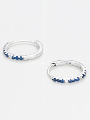 DIAMANTA Złote kolczyki-kreole "Ciel Etoile" z diamentami rozmiar: onesize