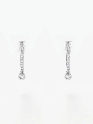 DIAMANTA Złote kolczyki-kreole "Créoles Charms" z diamentami rozmiar: onesize