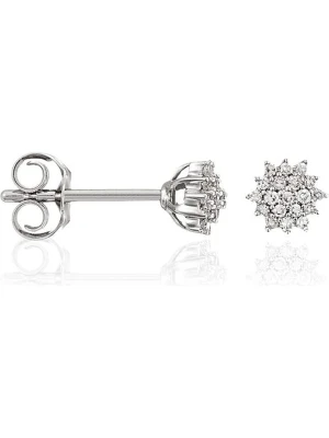 DIAMANTA Złote kolczyki-wkrętki "Pépites de diamants" z diamentami rozmiar: onesize