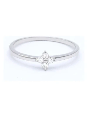 DIAMANTA Złoty pierścionek "Alba" z diamentami rozmiar: 58