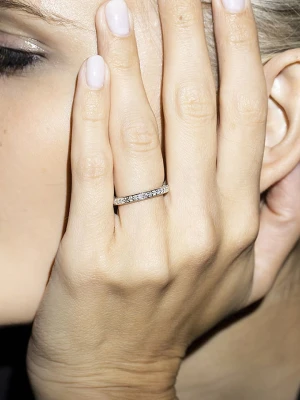 DIAMANTA Złoty pierścionek "Alliance Tris" z diamentami rozmiar: 58