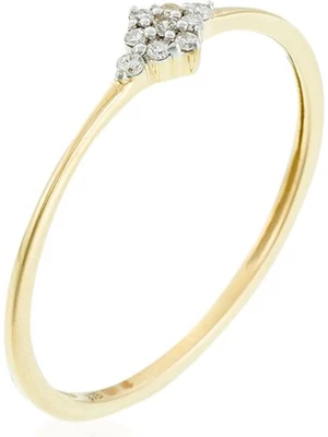 DIAMANTA Złoty pierścionek "Alma" z diamentami rozmiar: 60