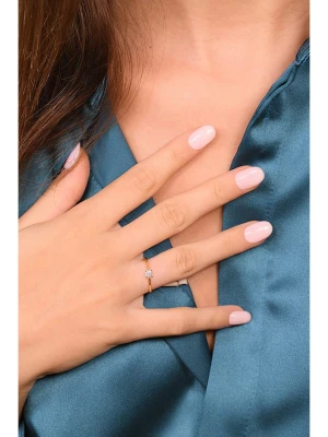 DIAMANTA Złoty pierścionek "Amoureuse" z diamentami rozmiar: 52